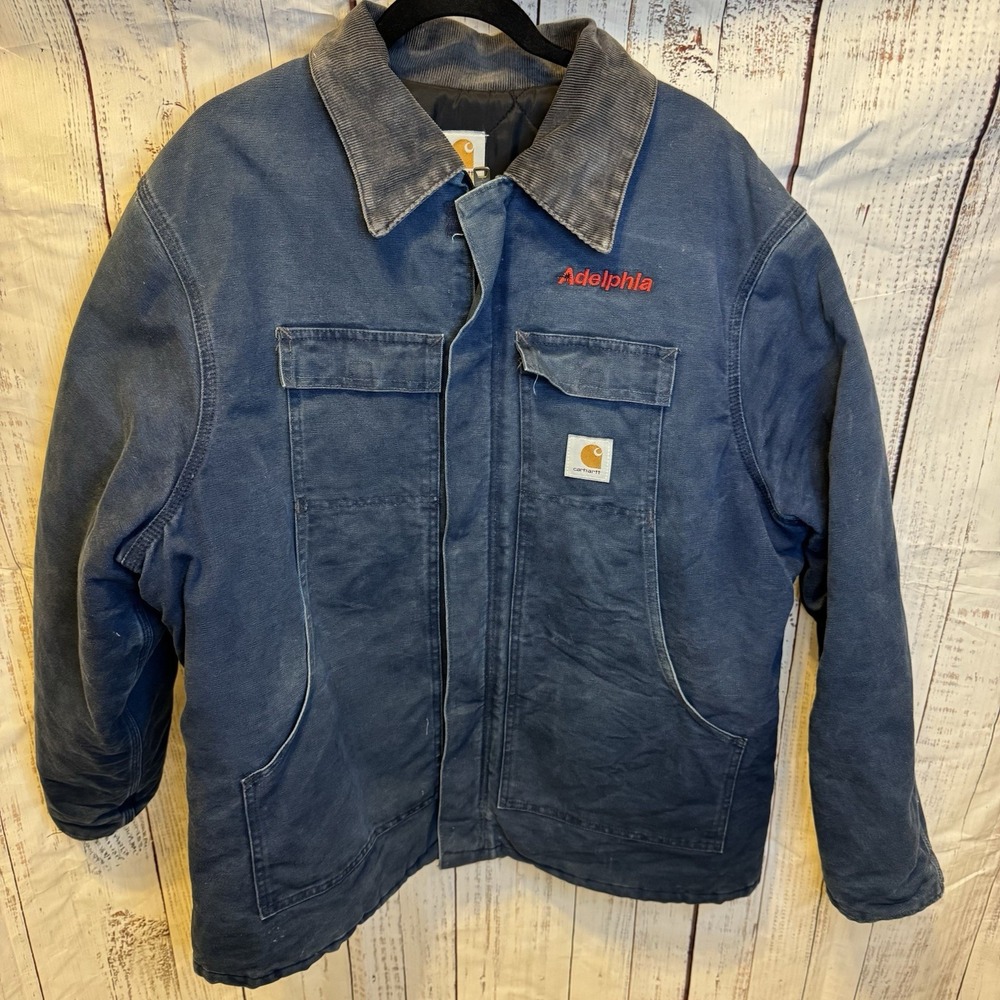 Carhartt Faded‎ Navy Arctic Jacket Size XL Vintage 90's